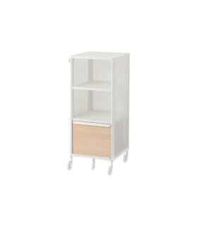 Ikea Bekant Storage Unit with Smart Lock Mesh White