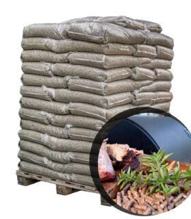 Pellets de Madeira Mix 6 mm – Faia + Carvalho – 64 × 15 kg (960 kg)
